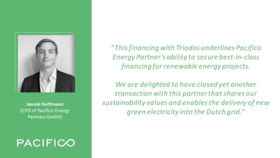 Pacifico and Triodos close €11.3 million senior financing for Dutch PV project
